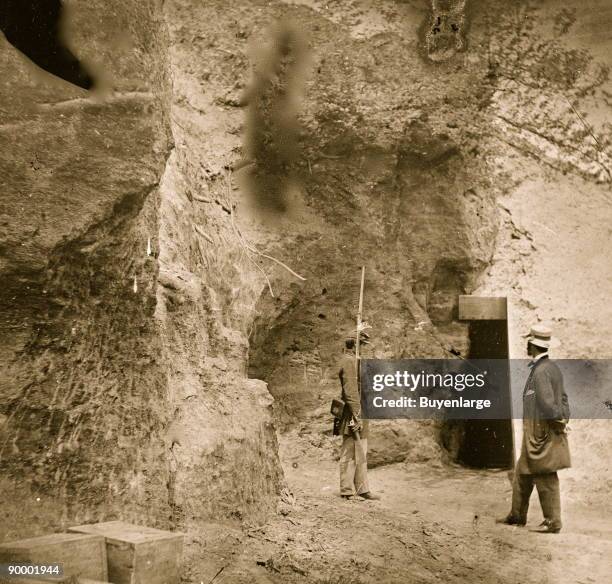 Yorktown, Virginia. Cornwallis cave. Used as a powder magazine by the Confederates