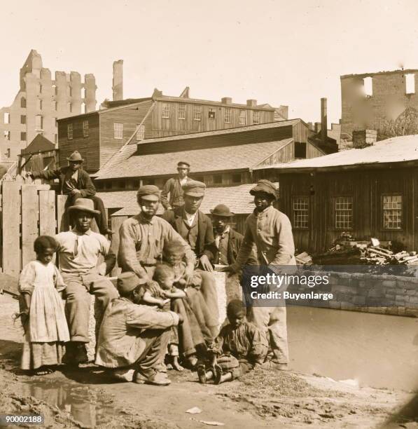 Freed Negroes by the Richmond Canal