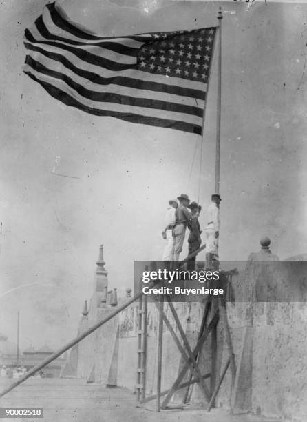 As a result of the Tampico Affair, the US Military invades Mexico and raises the Flag in Vera Cruz; the affair was caused by two sides not speaking...