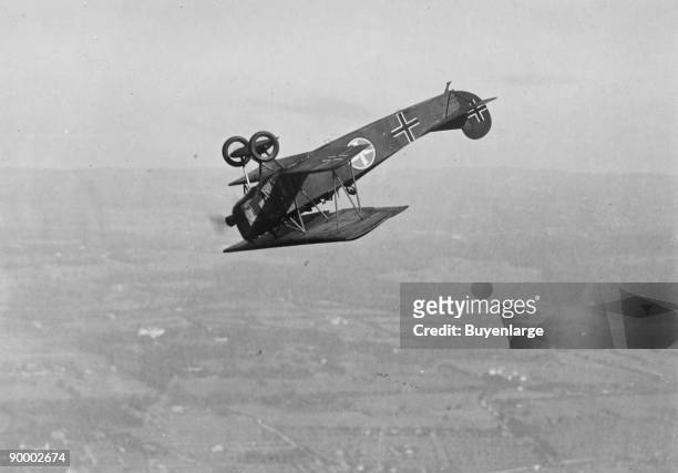 German Fokker Airplane loops in stunt