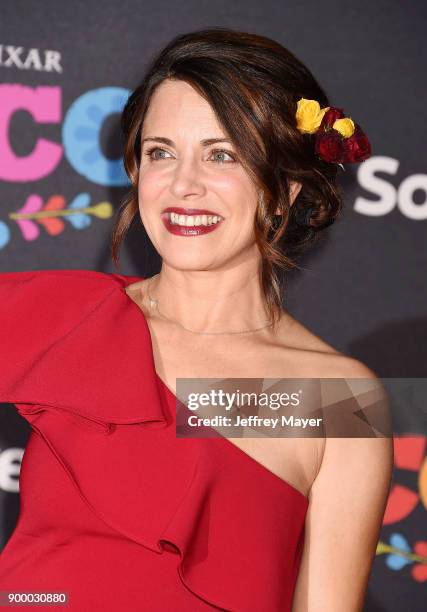 Actor Alanna Ubach arrives at the premiere of Disney Pixar's 'Coco' at El Capitan Theatre on November 8, 2017 in Los Angeles, California.