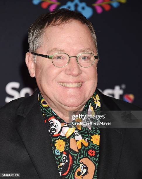 Executive producer John Lasseter arrives at the premiere of Disney Pixar's 'Coco' at El Capitan Theatre on November 8, 2017 in Los Angeles,...