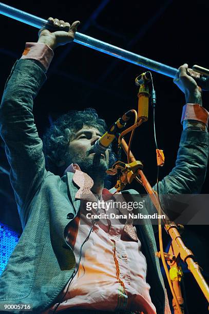 Wayne Coyne of the Flaming Lips performs at the Marymoor Amphitheater on August 21, 2009 in Redmond, Washington.