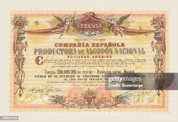 Stock certificates are like currency, sharing value and beauty on the face. This cancelled certificate captures a moment in history as technology...