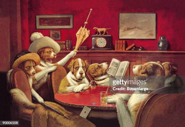 Coolidge created at the turn of the century what would become a lasting image of anthropomorphic canines playing poker. This series brings whimsy to...