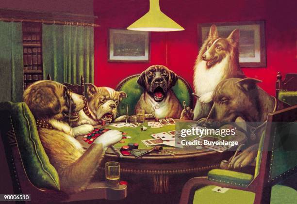 Coolidge created at the turn of the century what would become a lasting image of anthropomorphic canines playing poker. This series brings whimsy to...