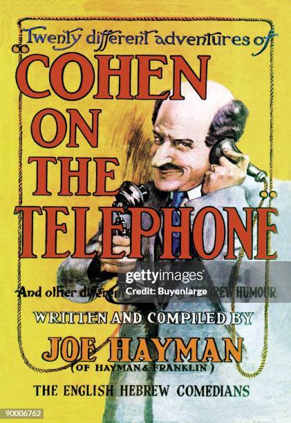 Jewish Book cover from the recording by the same name. Cohen never gets off the new fangled two piece device called the telephone as he conducts...