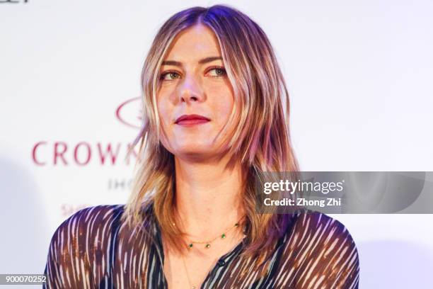 Maria Sharapova attends the Player Party during Day 1 of the 2018 WTA Shenzhen Open on December 31, 2017 in Shenzhen, China.