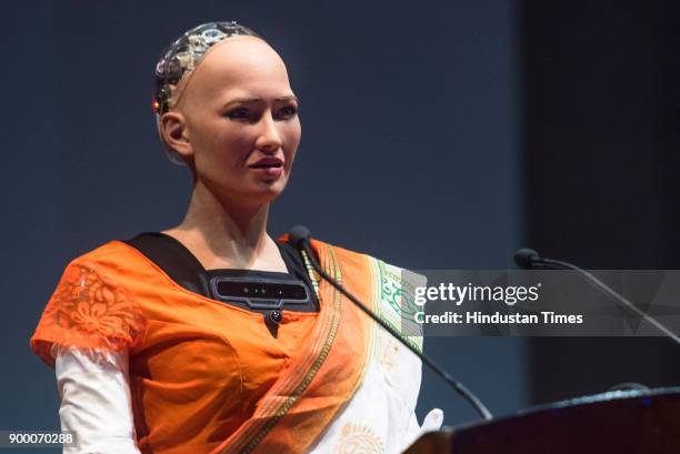 Sofia, the humanoid robot, made its first appearance in India at Indian Institute of Technology Bombay on Saturday, during its cultural extravaganza...