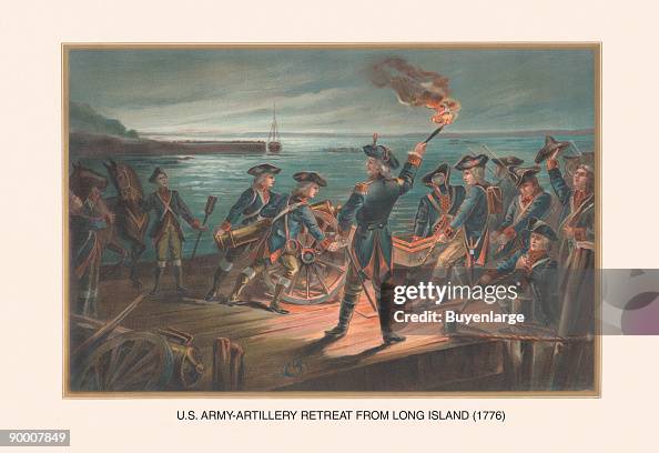 U.S. Army - Artillery Retreat from Long Island, 1776