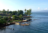 Scene from the port of Alotau, Milne Bay, Papua New Guinea.