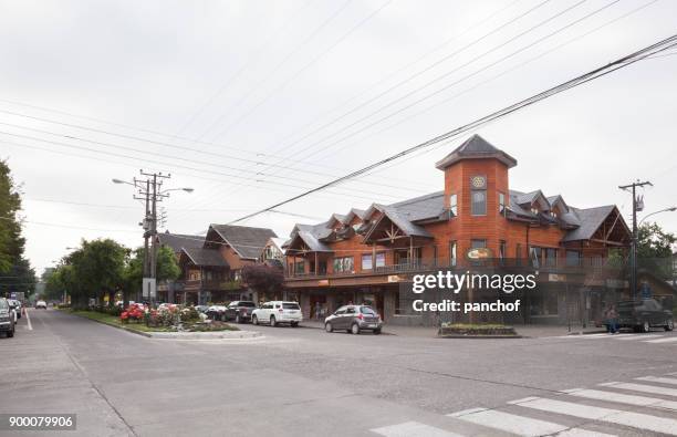 pucon downtown - pucon stock pictures, royalty-free photos & images