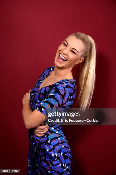 Dancer Katrina Patchett poses during a portrait session in Paris, France on .