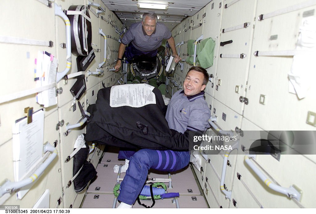 STS-100 Crew Aboard ISS