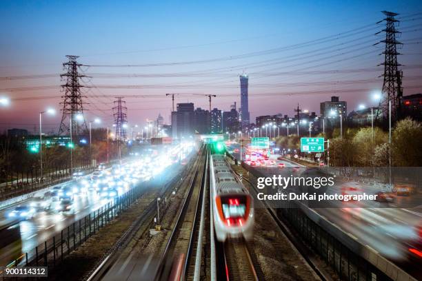 beijing subway and high road - beijing underground city stock pictures, royalty-free photos & images