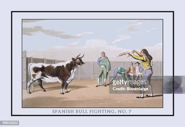 Spanish Bull Fighting, No. 7: Attack By the Banderilleros