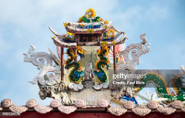 yap kongsi temple, george town, malaysia - george town penang stockfoto's en -beelden
