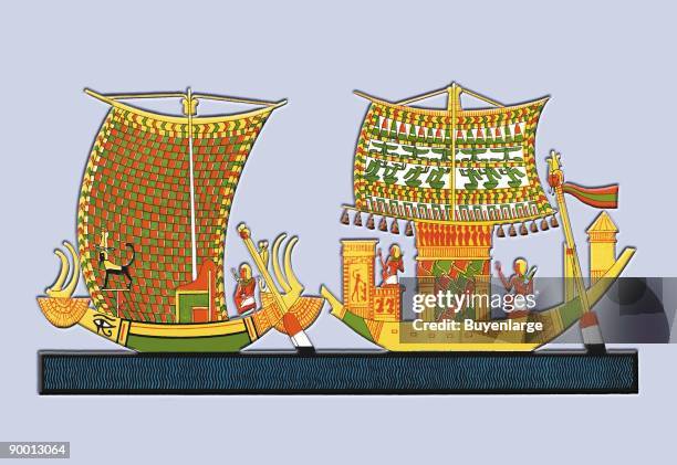 Boats from the Tomb of Ramses III at Thebes