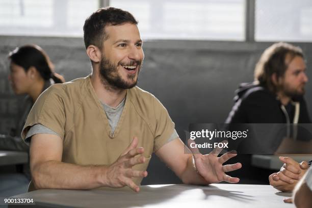 Andy Samberg in the The Big House Pt.1 Season Five premiere episode of BROOKLYN NINE-NINE airing Tuesday, Sept. 26 on FOX.