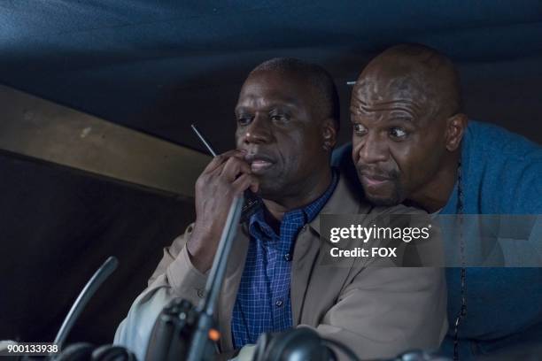 Andre Braugher and Terry Crews in the Bad Beat episode of BROOKLYN NINE-NINE airing Tuesday, Oct. 31 on FOX.