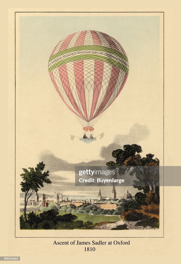 Ascent of James Sadler at Oxford, 1810