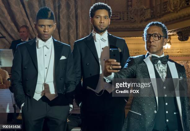Bryshere Gray, Jussie Smollett and Andre Royo in the "Slave to Memory" episode of EMPIRE airing Wednesday, Dec. 13 on FOX.