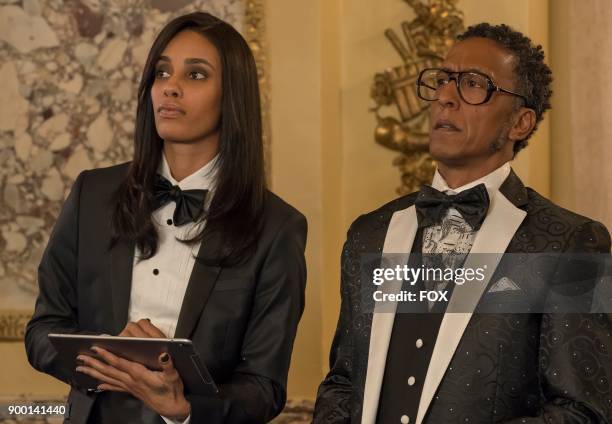 Guest star AzMarie Livingston and Andre Royo in the "Slave to Memory" episode of EMPIRE airing Wednesday, Dec. 13 on FOX.