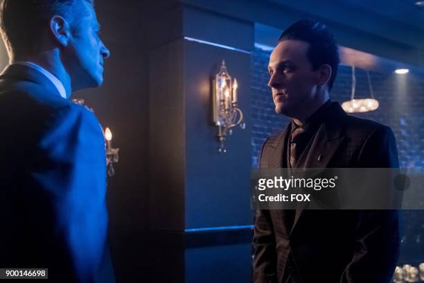 Ben McKenzie and Robin Lord Taylor in the "Pax Penguina" season premiere episode of GOTHAM airing Thursday, Sept. 21 on FOX.