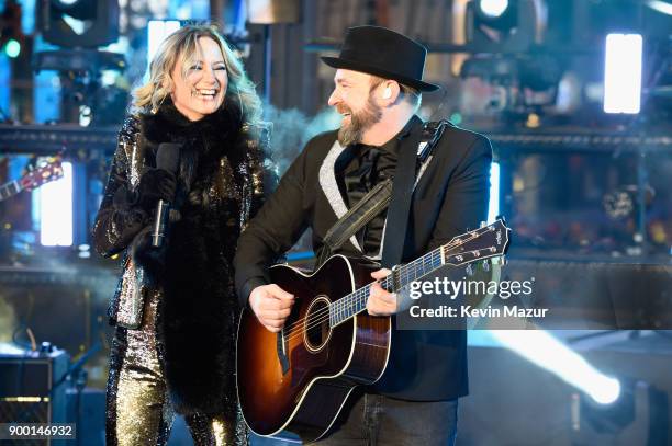 Sugarland performs at the Dick Clark's New Year's Rockin' Eve with Ryan Seacrest 2018 on December 31, 2017 in New York City.