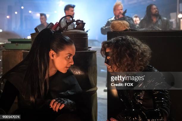 Jessica Lucas and Camren Bicondova in the A Dark Knight: A Day in the Narrows episode of GOTHAM airing Thursday, Nov. 2 on FOX.
