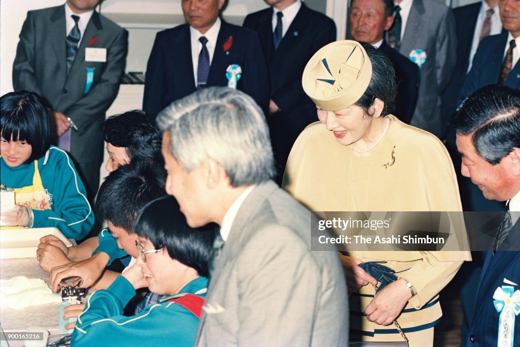 Emperor And Empress Visit Yamagata And Miyagi