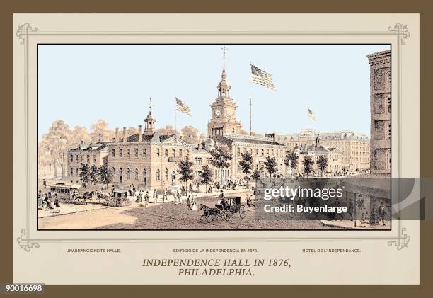 Independence Hall in 1876, Philadelphia