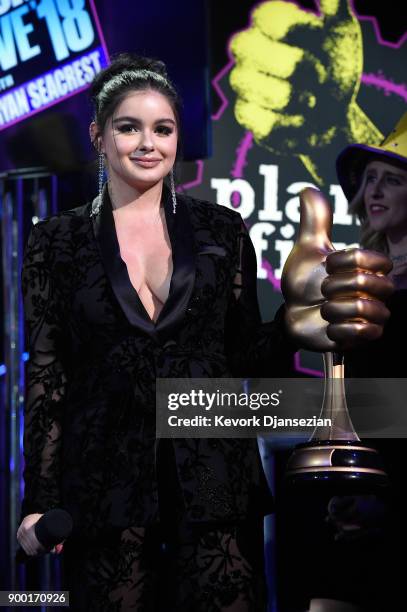 Ariel Winter onstage at Dick Clark's New Year's Rockin' Eve with Ryan Seacrest 2018 on December 31, 2017 in Los Angeles, California.