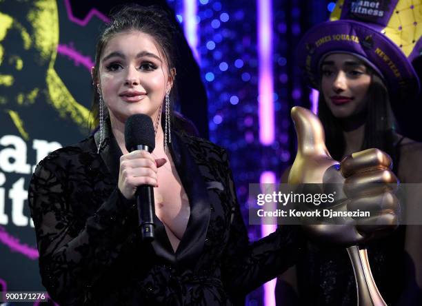 Ariel Winter onstage at Dick Clark's New Year's Rockin' Eve with Ryan Seacrest 2018 on December 31, 2017 in Los Angeles, California.