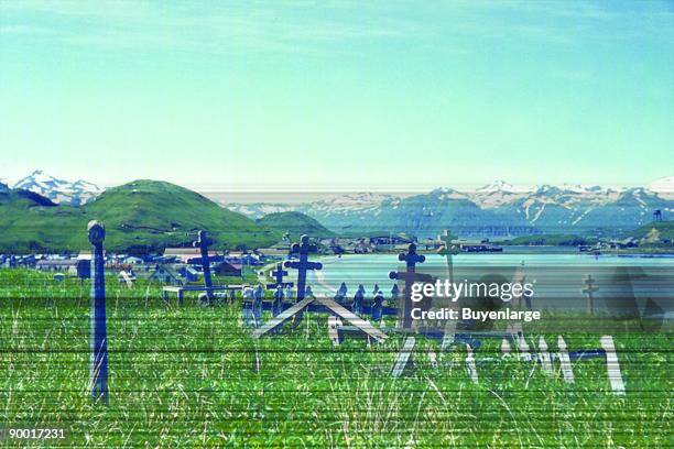 Russian Orthodox graveyard at Unalaska