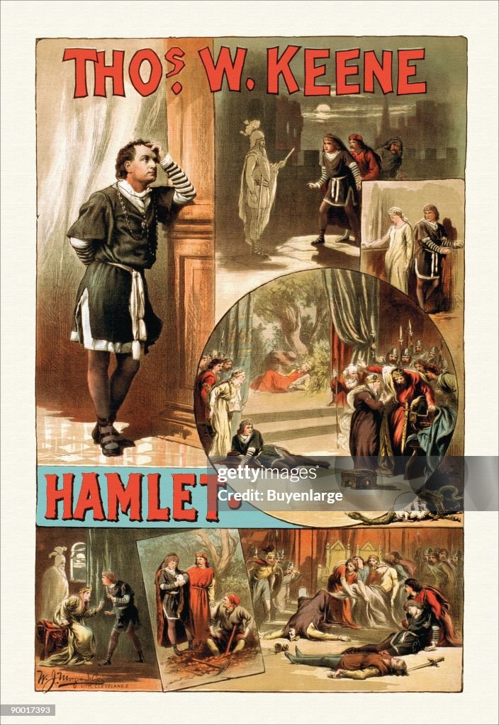 Thos W. Keene as Hamlet