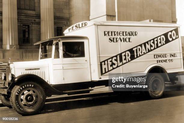 An early Refrigerated truck for hauling products that need to stay cool. This delivery service would handle an assortment of jobs and not just one...