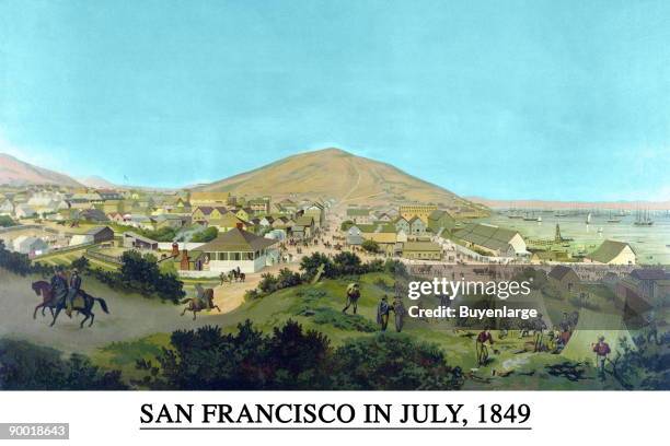 San Francisco in July 1849 from present site of S.F. Stock Exchange