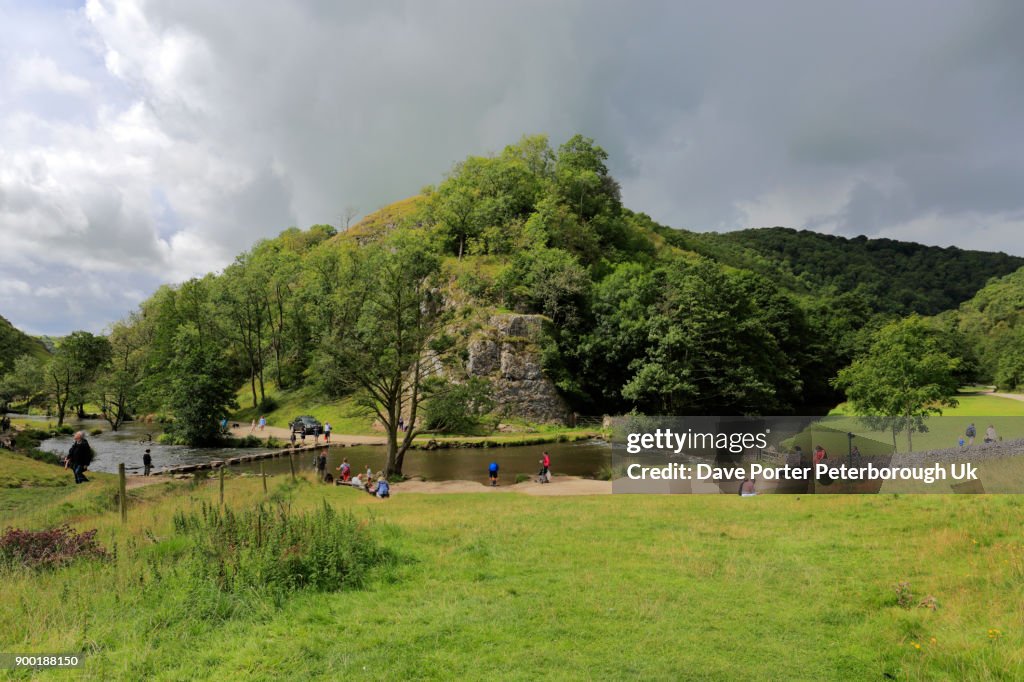 Summer, River Dove at Dovedale;