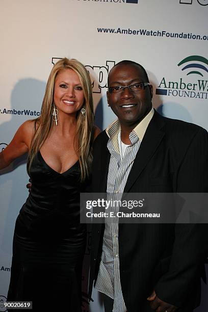 Nancy O'Dell and Randy Jackson