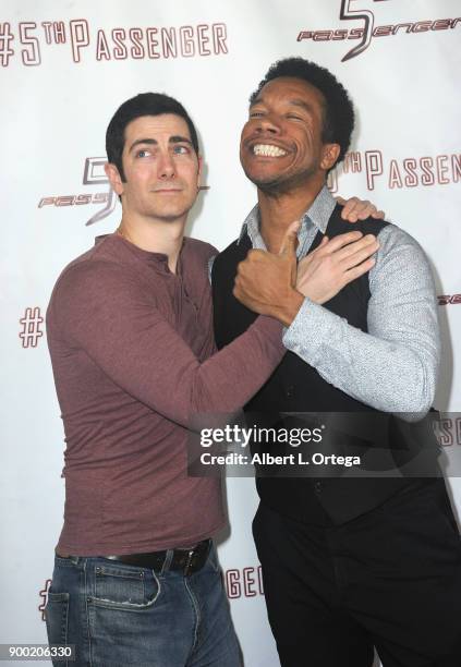 Actors Ryan T. Husk and Rico E. Anderson arrive for the Cast And Crew Screening Of 5th Passenger held at TCL Chinese 6 Theatres on December 13, 2017...