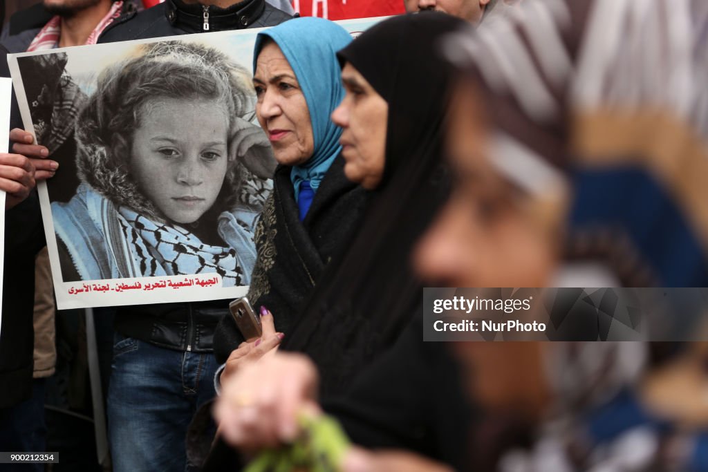 Solidarity protest for Palestinian prisoners in Israeli jails