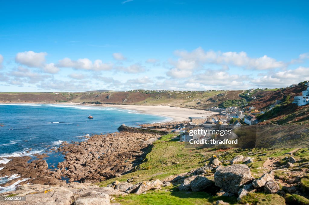 Sennen strand In Cornwall, Engeland