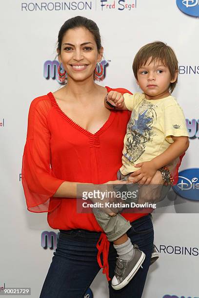Actress Touriya Haoud arrives for the Official Launch Of New Disney & Muppet Myzos at Fred Segal on August 22, 2009 in Santa Monica, California.