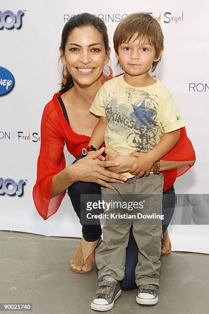 Actress Touriya Haoud arrives for the Official Launch Of New Disney & Muppet Myzos at Fred Segal on August 22, 2009 in Santa Monica, California.