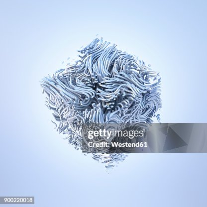 Abstract metal cube, 3d rendering Abstract metal cube, 3d rendering