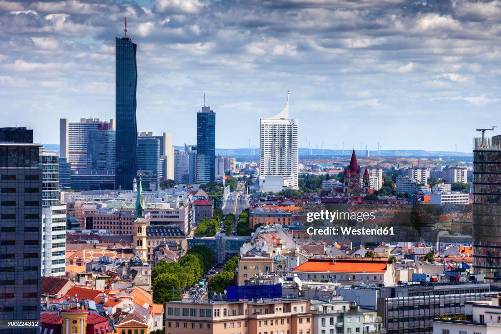 Austria, Vienna, cityscape with skyline