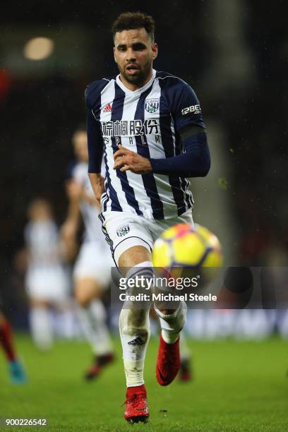 Hal Robson-Kanu of West Bromwich Albion during the Premier League match between West Bromwich Albion and Arsenal at The Hawthorns on December 31,...
