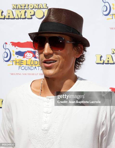 Andrew Keegan attends The Ludacris Foundation Summer Splash at a Private Residence on August 22, 2009 in Malibu, California.