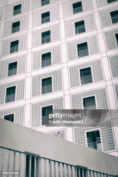 germany, stuttgart, facade of the city library - stuttgart library stock pictures, royalty-free photos & images